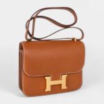 Hermes Constance Bag 18 Rare Fauve Barenia Leather Gold Hardware