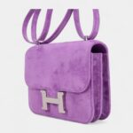Hermes Constance Doblis Violet Clair 18 Limited Edition Bag Palladium