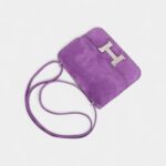 Hermes Constance Doblis Violet Clair 18 Limited Edition Bag Palladium