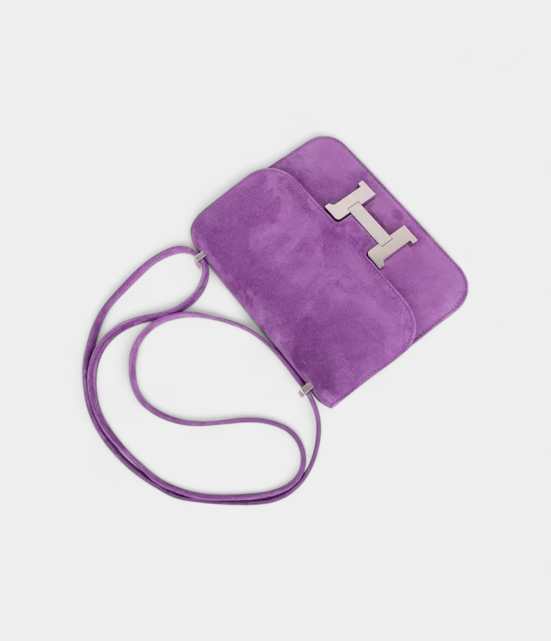 Hermes Constance Doblis Violet Clair 18 Limited Edition Bag Palladium