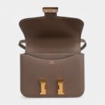 Hermes Constance Mini 18 Bag Etoupe Gold Hardware Epsom Leather