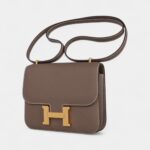 Hermes Constance Mini 18 Bag Etoupe Gold Hardware Epsom Leather