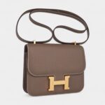 Hermes Constance Mini 18 Bag Etoupe Gold Hardware Epsom Leather