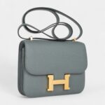 Hermes Constance Mini 18 Bag Vert Amande Gold Hardware Epsom Leather