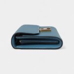 Hermès Constance Wallet To Go Blue Jean Evercolor Leather with Gold Hardware