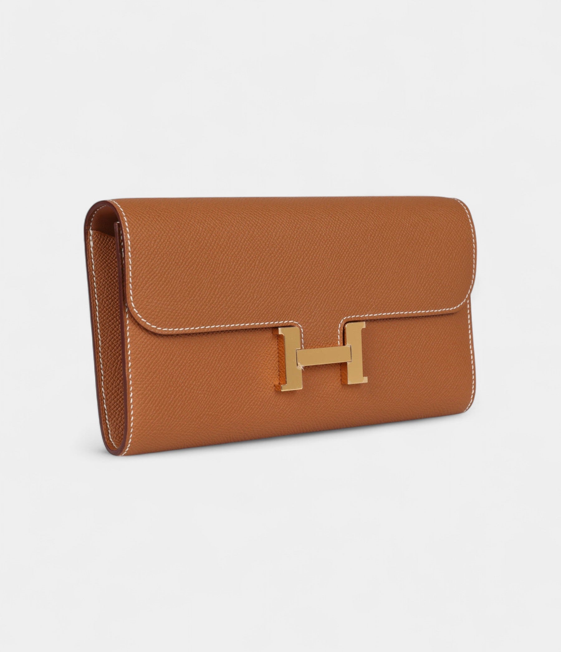 Hermès Constance Wallet To Go Gold Epsom Leather with Gold Hardware