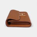 Hermès Constance Wallet To Go Gold Epsom Leather with Gold Hardware