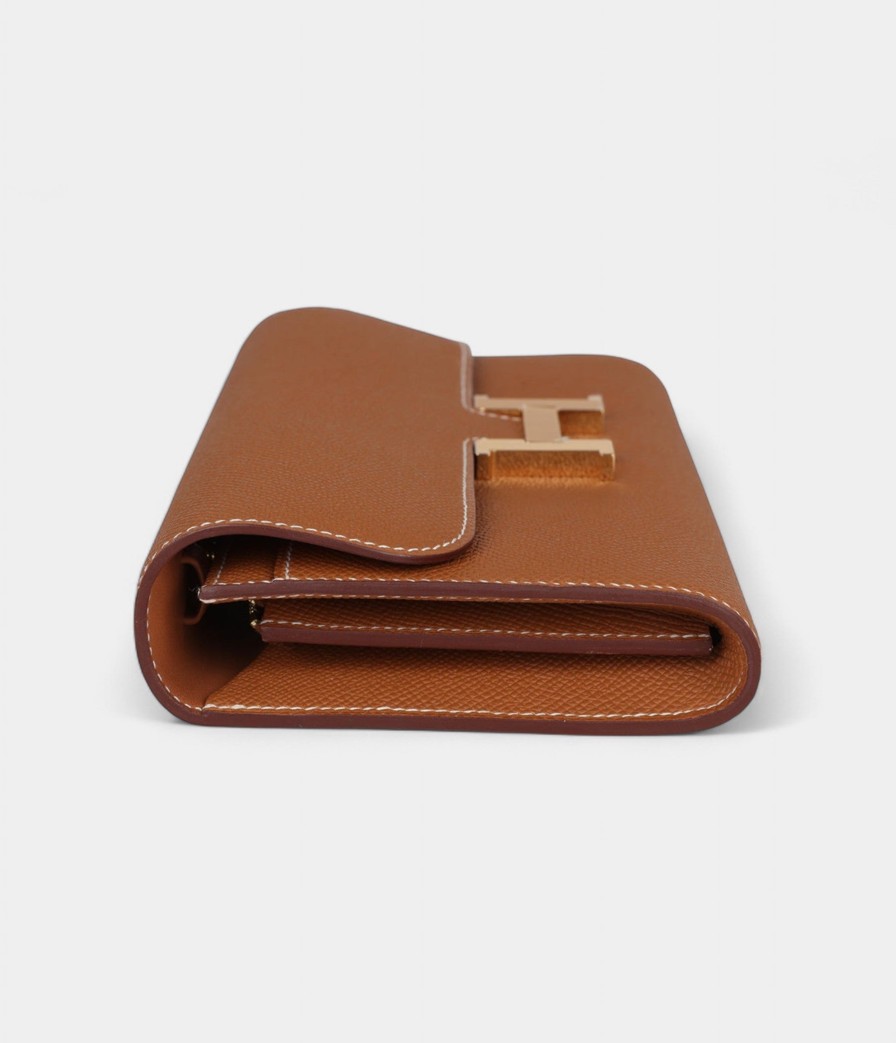 Hermès Constance Wallet To Go Gold Epsom Leather with Gold Hardware