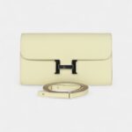 Hermès Constance Wallet To Go Jaune Milton Epsom Leather with Palladium Hardware