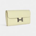 Hermès Constance Wallet To Go Jaune Milton Epsom Leather with Palladium Hardware