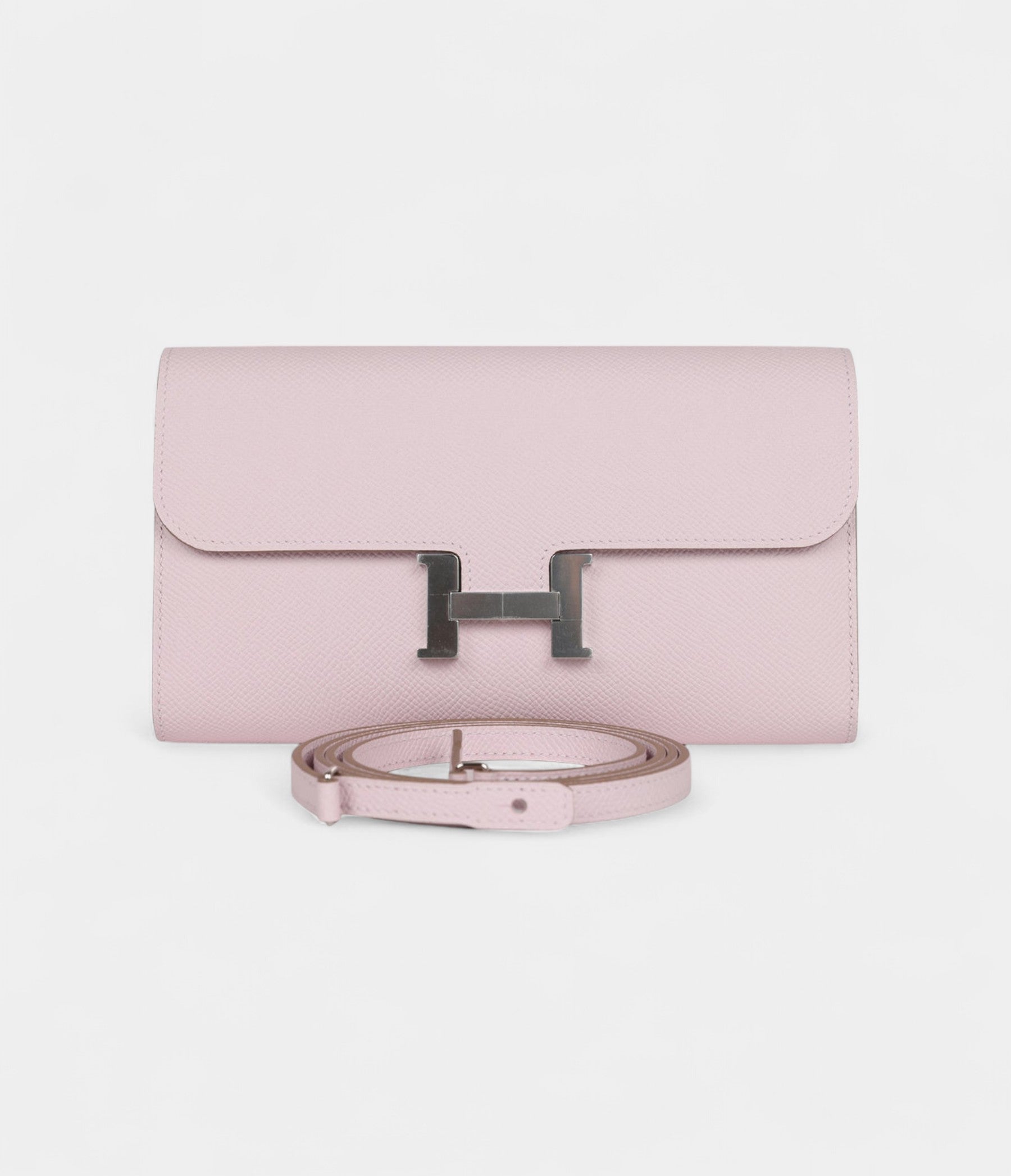 Hermès Constance Wallet To Go Mauve Pale Epsom Palladium Hardware