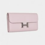 Hermès Constance Wallet To Go Mauve Pale Epsom Palladium Hardware