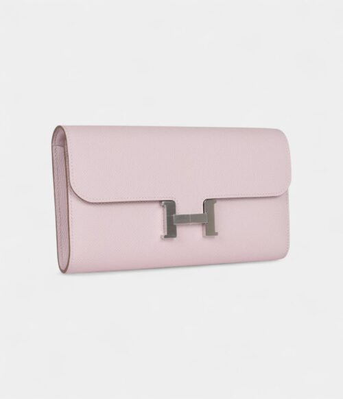 Hermès Constance Wallet To Go Mauve Pale Epsom Palladium Hardware