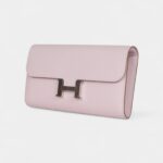Hermès Constance Wallet To Go Mauve Pale Epsom Palladium Hardware