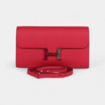 Hermès Constance Wallet To Go Rose Extreme Marquette Epsom Leather with Palladium Hardware