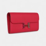Hermès Constance Wallet To Go Rose Extreme Marquette Epsom Leather with Palladium Hardware