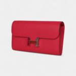 Hermès Constance Wallet To Go Rose Extreme Marquette Epsom Leather with Palladium Hardware