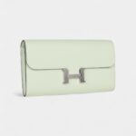 Hermès Constance Wallet To Go Vert Fizz Epsom Leather with Palladium Hardware