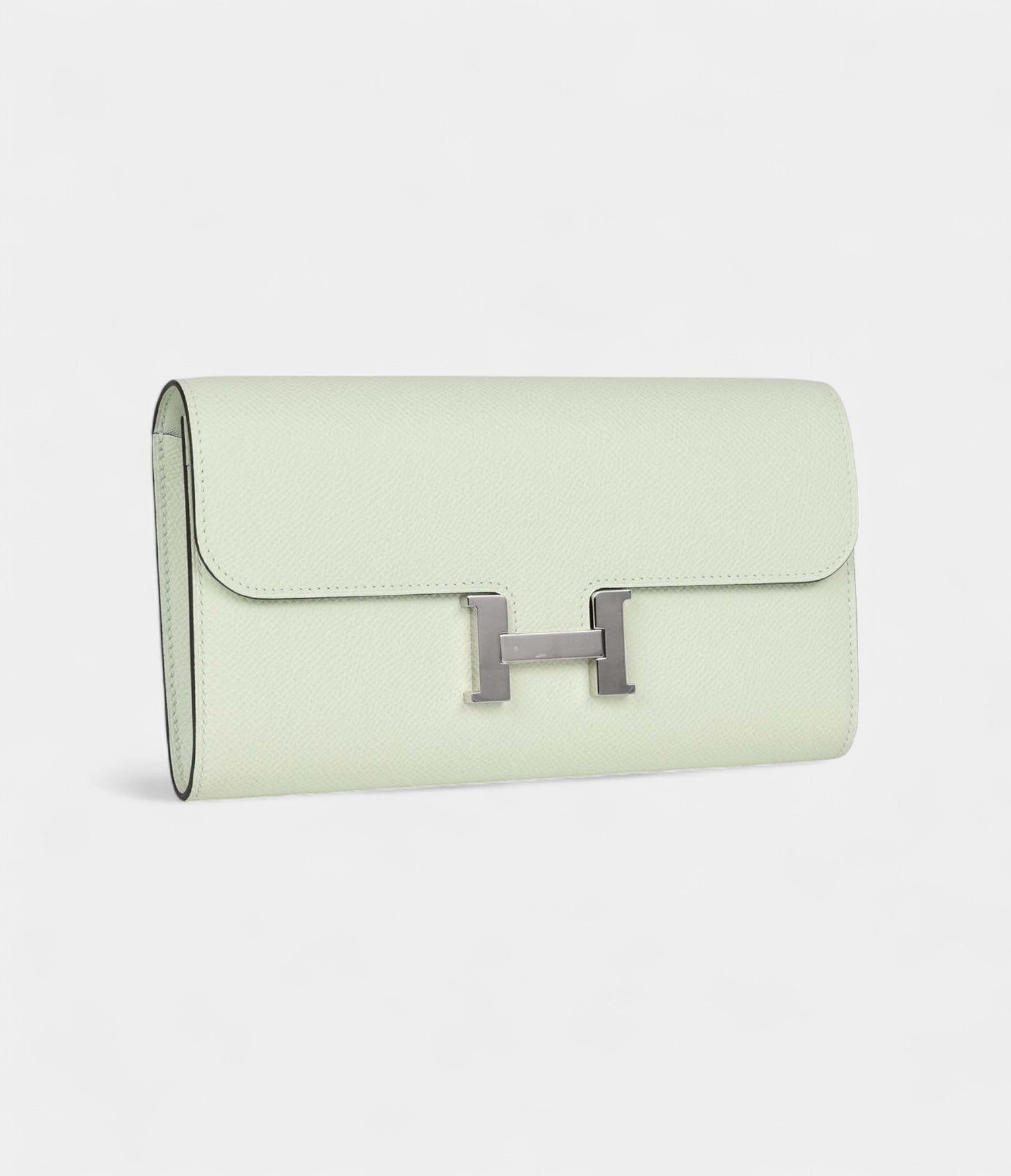 Hermès Constance Wallet To Go Vert Fizz Epsom Leather with Palladium Hardware