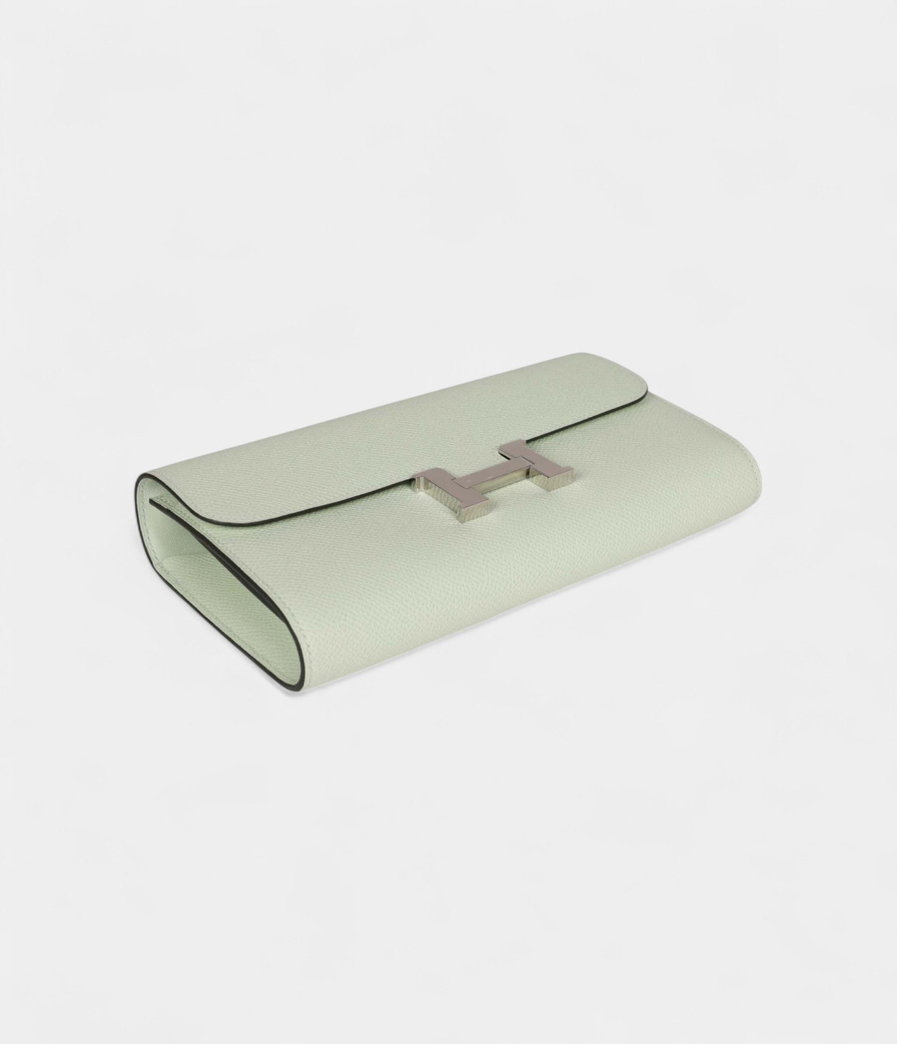 Hermès Constance Wallet To Go Vert Fizz Epsom Leather with Palladium Hardware