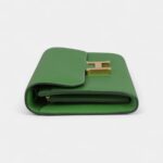 Hermès Constance Wallet To Go Vert Yucca Epsom Gold Hardware