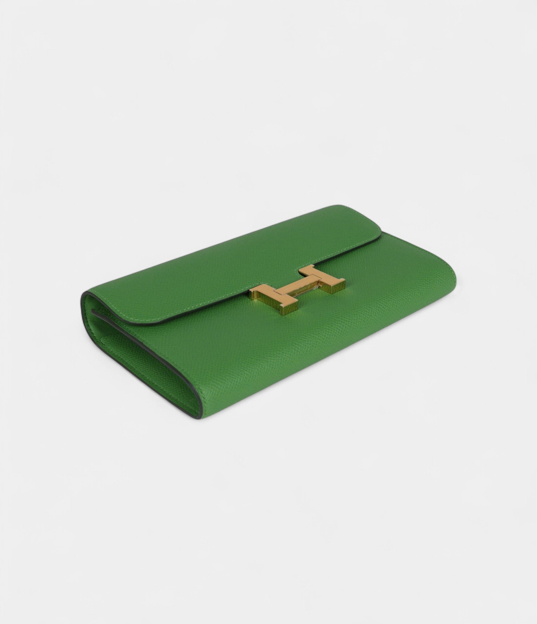 Hermès Constance Wallet To Go Vert Yucca Epsom Gold Hardware