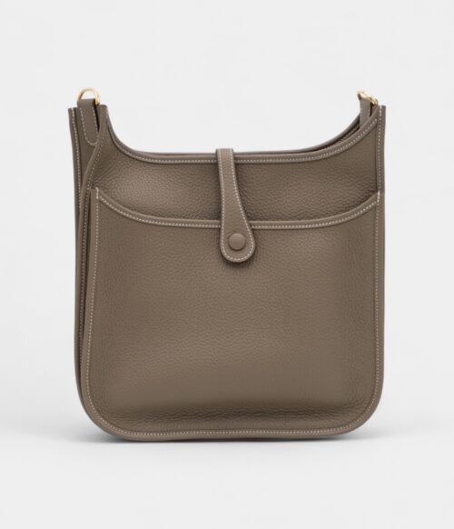 Hermès Etoupe Clemence Evelyne III 29 Gold Hardware