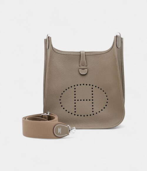 Hermès Etoupe Clemence Evelyne III 29 Palladium Hardware
