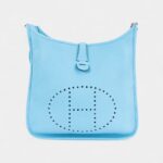Hermès Evelyne 29 Crossbody Bag Bleu du Nord Clemence