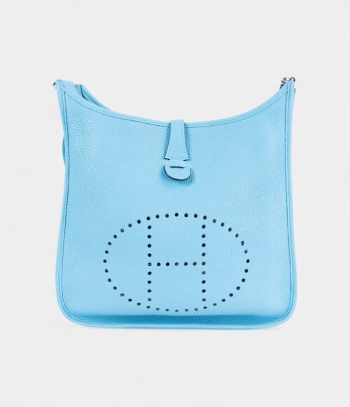 Hermès Evelyne 29 Crossbody Bag Bleu du Nord Clemence