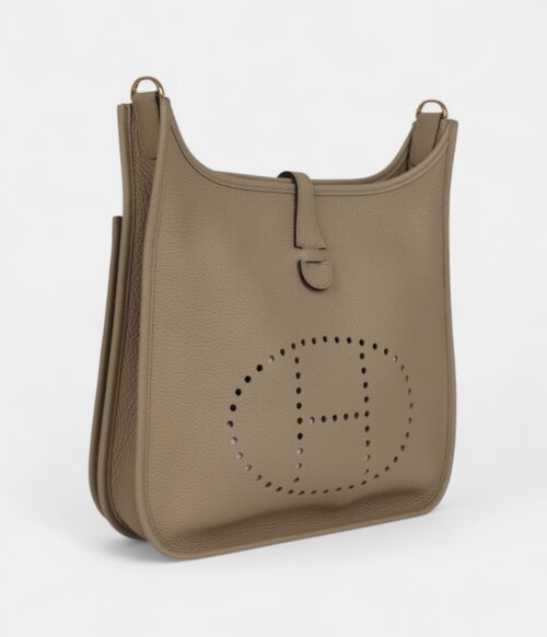 Hermès Evelyne III PM Beige Marfa Clemence Gold Hardware