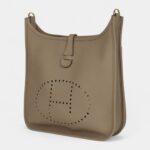 Hermès Evelyne III PM Beige Marfa Clemence Gold Hardware