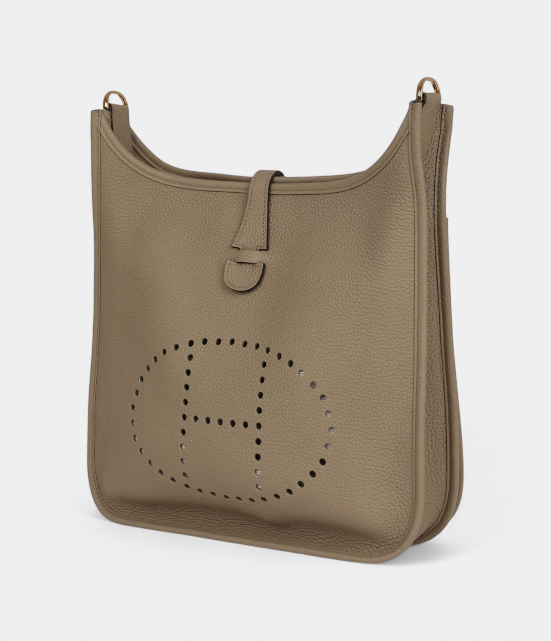 Hermès Evelyne III PM Beige Marfa Clemence Gold Hardware