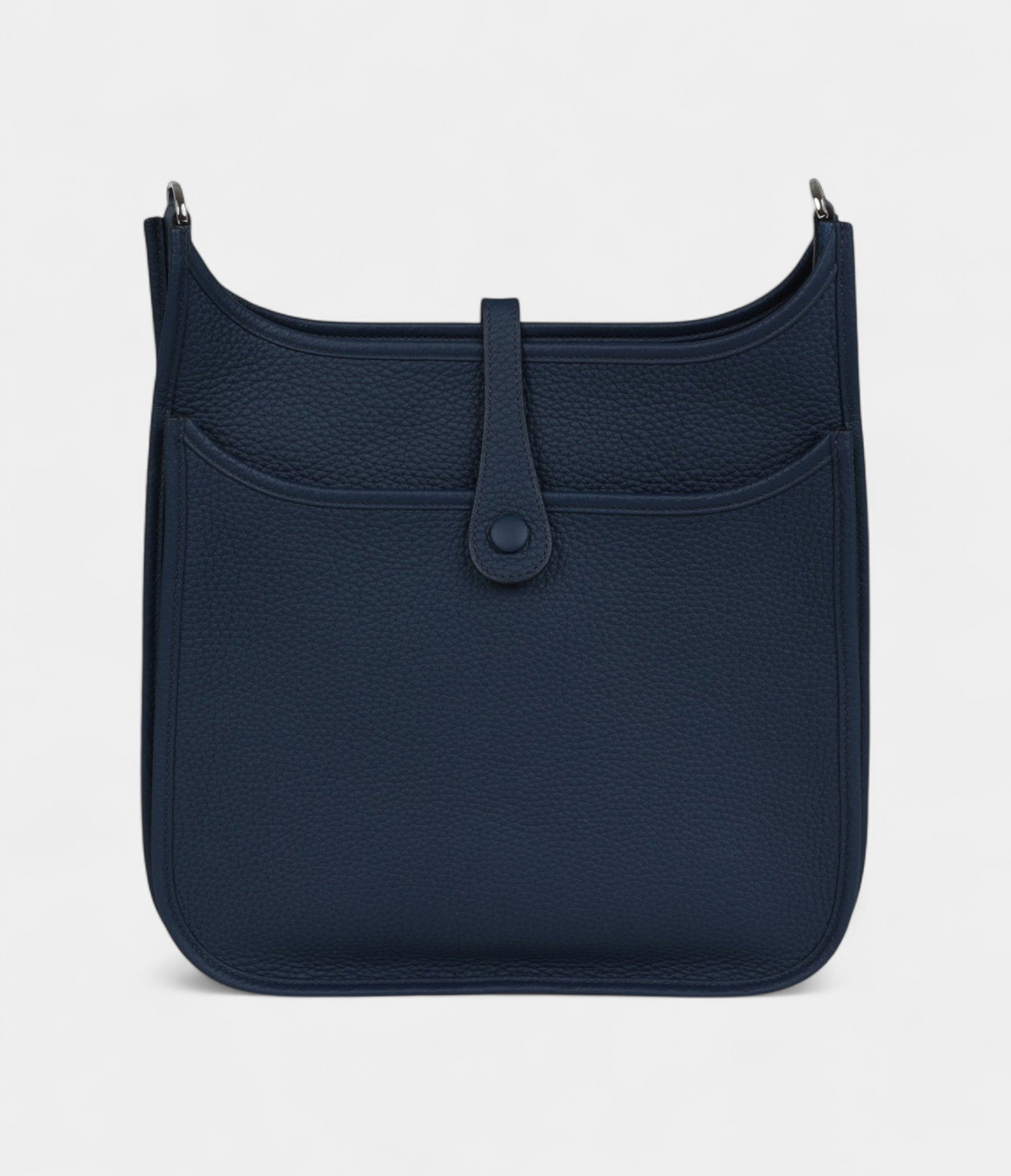 Hermès Evelyne III PM Bleu De Prusse Clemence Palladium Hardware