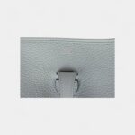 Hermès Evelyne III PM Bleu Glacier Clemence Palladium Hardware