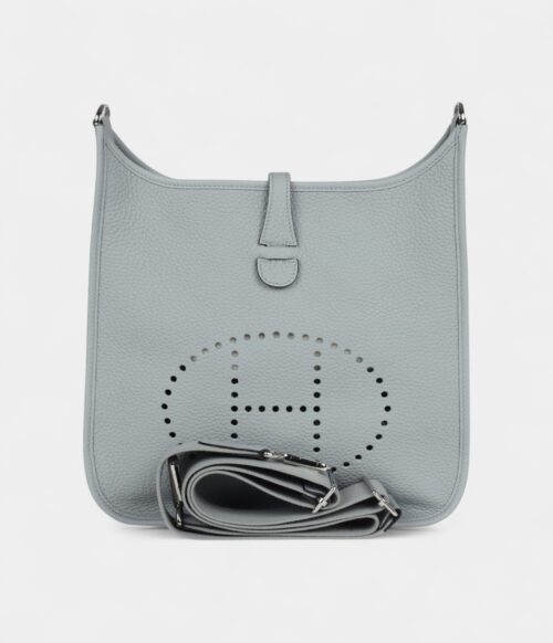 Hermès Evelyne III PM Glacier Blue Clemence Palladium Hardware