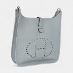 Hermès Evelyne III PM Glacier Blue Clemence Palladium Hardware