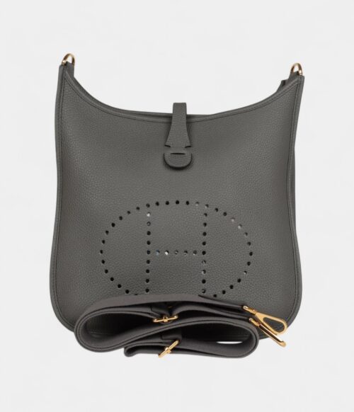 Hermès Evelyne III PM Gris Meyer Clemence Gold Hardware