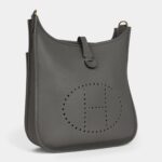 Hermès Evelyne III PM Gris Meyer Clemence Gold Hardware