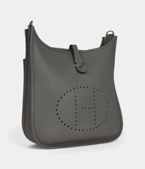 Hermès Evelyne III PM Gris Meyer Clemence Gold Hardware