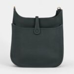 Hermès Evelyne III PM Vert Fonce Clemence Gold Hardware
