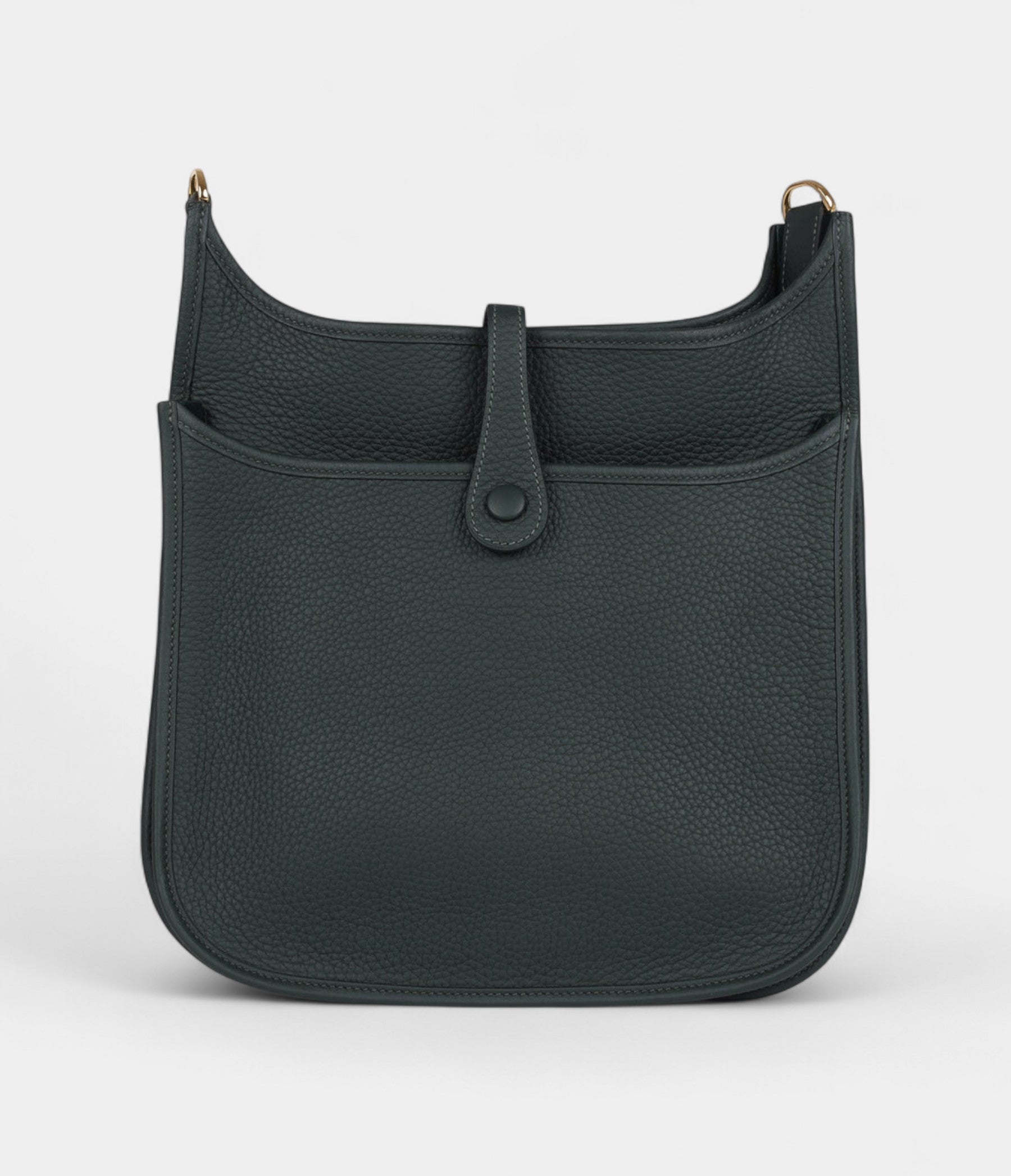 Hermès Evelyne III PM Vert Fonce Clemence Gold Hardware