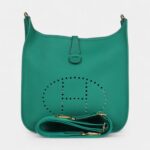 Hermès Evelyne III PM Vert Jade Clemence Gold Hardware