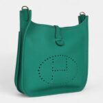 Hermès Evelyne III PM Vert Jade Clemence Gold Hardware