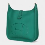 Hermès Evelyne III PM Vert Jade Clemence Gold Hardware