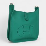 Hermès Evelyne III PM Vert Jade Clemence Gold Hardware