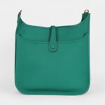 Hermès Evelyne III PM Vert Jade Clemence Gold Hardware