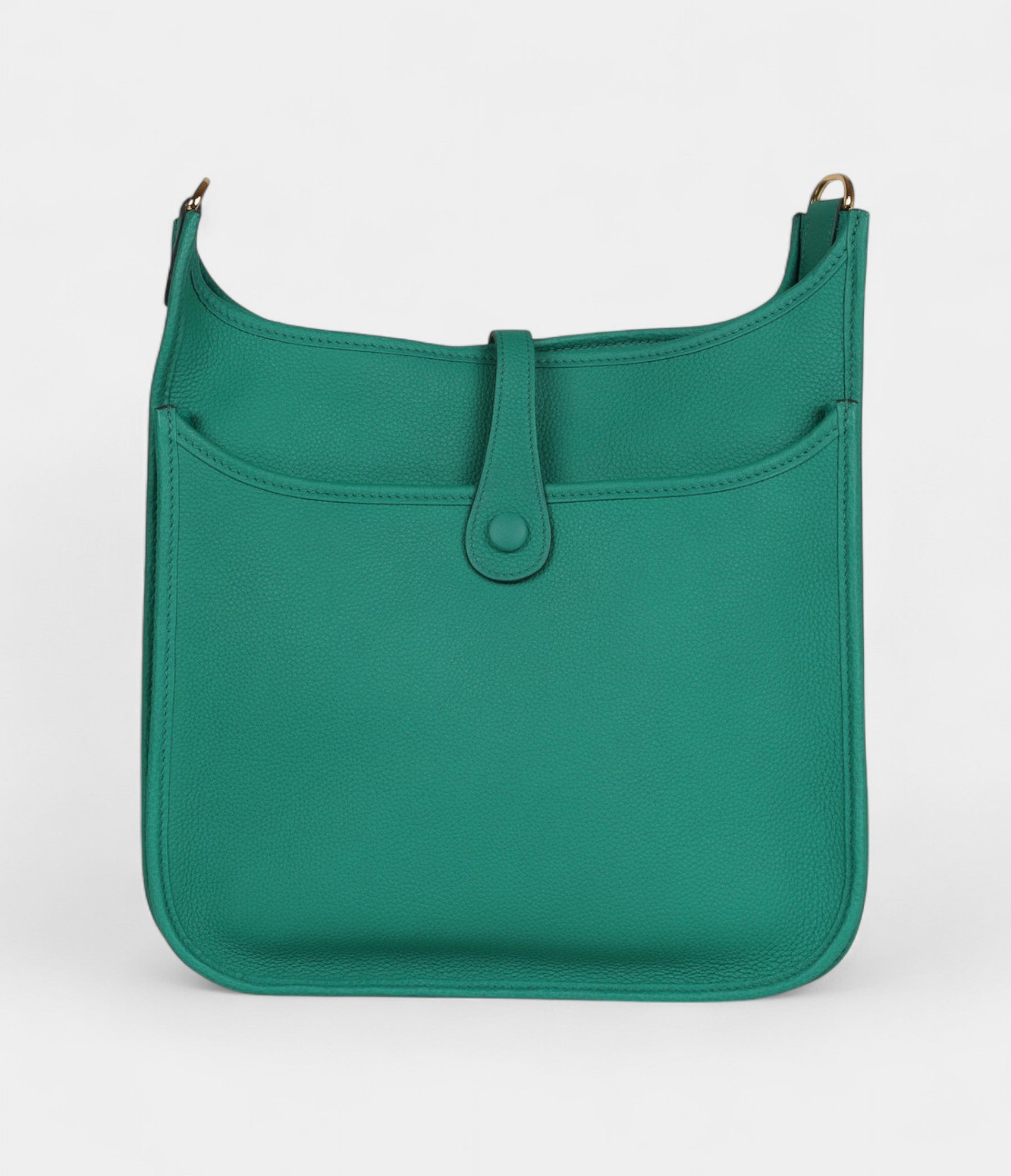 Hermès Evelyne III PM Vert Jade Clemence Gold Hardware