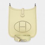 Hermès Evelyne Jaune Milton Clemence Palladium Hardware