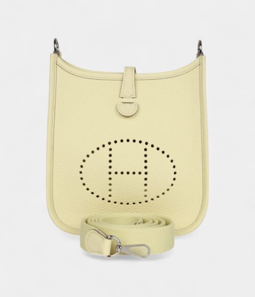 Hermès Evelyne Jaune Milton Clemence Palladium Hardware